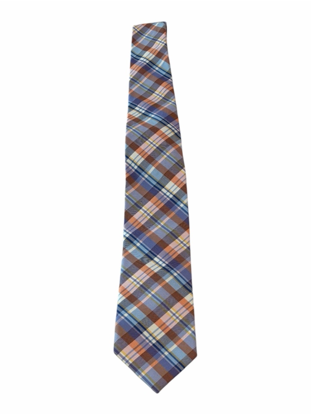 Tommy Hilfiger Plaid Silk Cotton Tie Men Accessories
